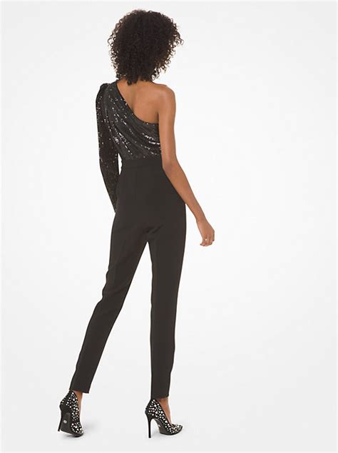 michael kors one shoulder jumpsuit